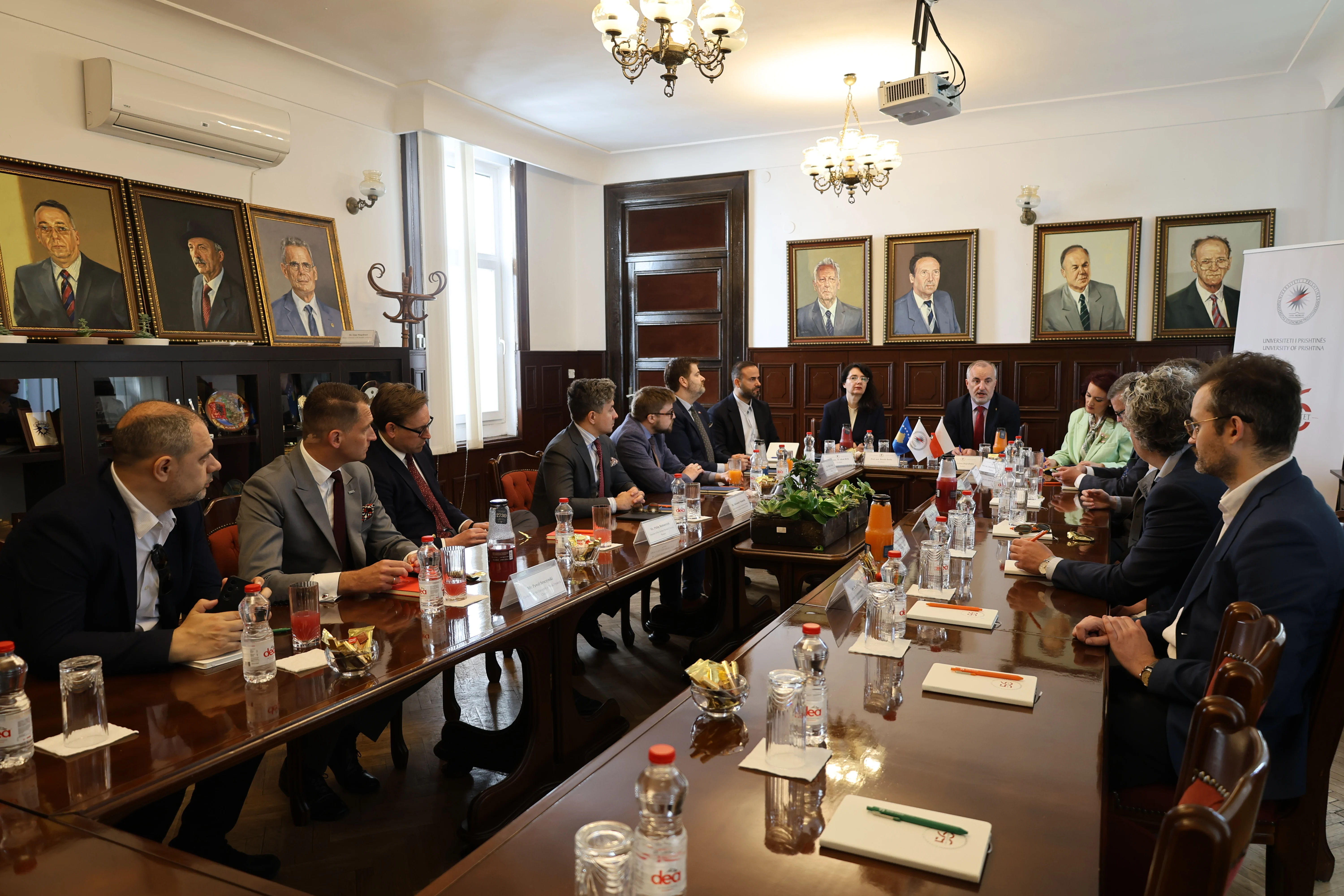 Rector Hajrullahu Tells Polish Delegation: “It is common for states to create universities but not so common for universities to create states.”