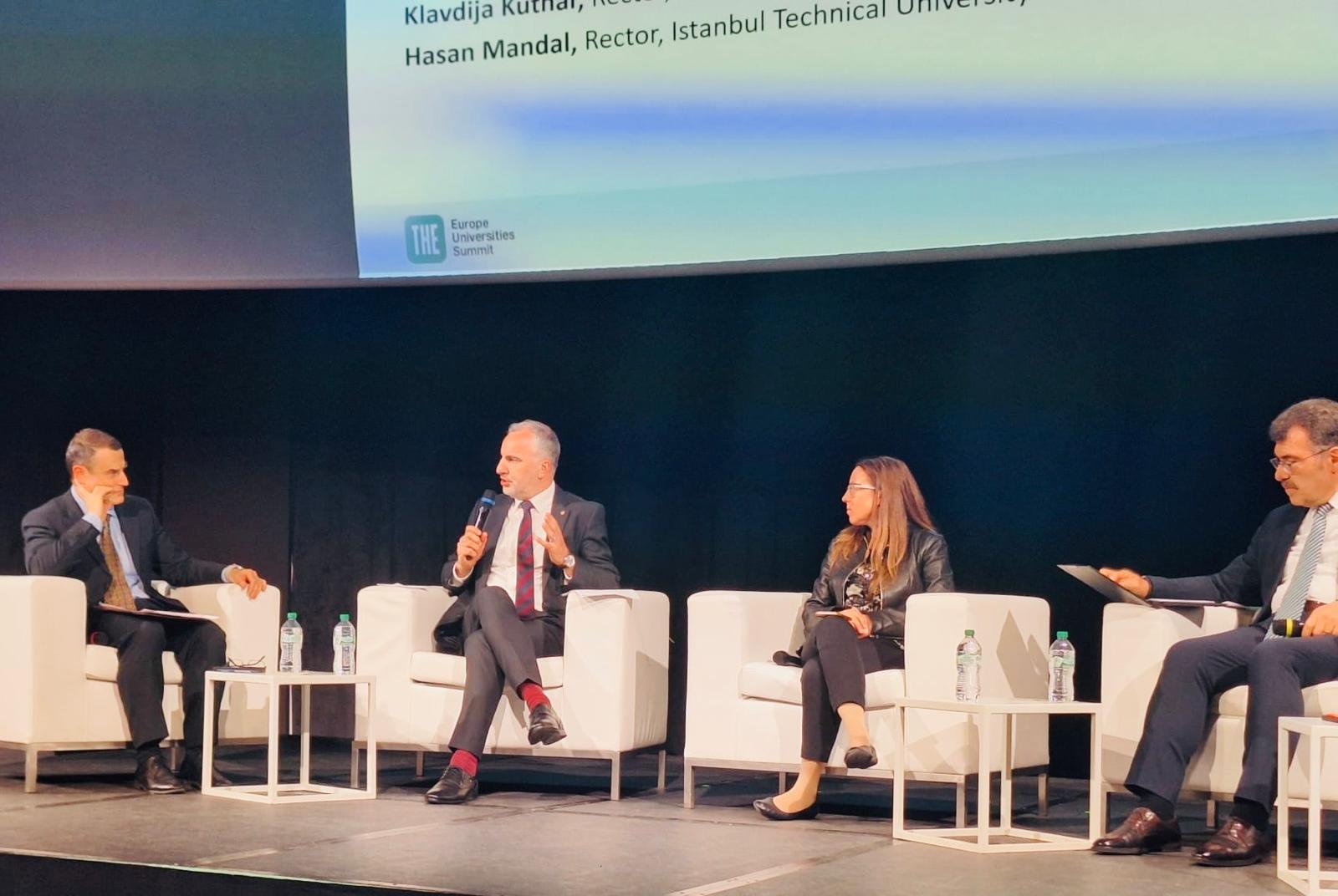 Rector Hajrullahu Presents at the Times Higher Education European Universities Summit