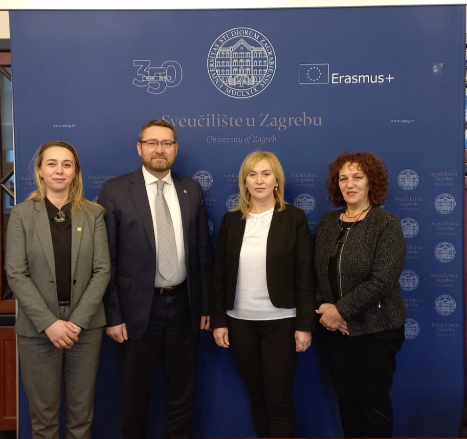 Një delegacion nga UP-ja e viziton Universitetin e Zagrebit në Kroaci