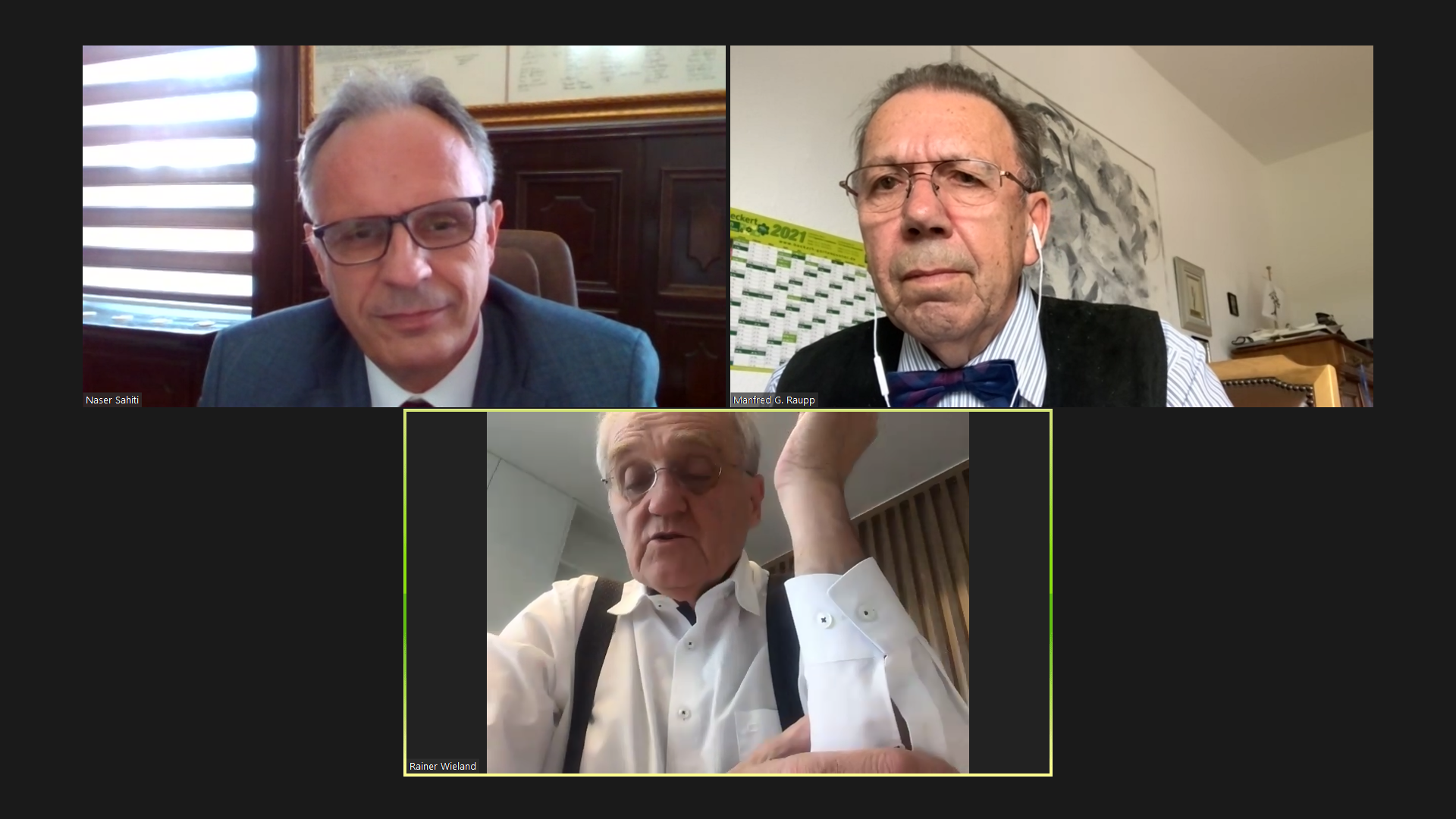 Rektori Sahiti dhe zëvendëspresidenti i Parlamentit Evropian, z. Wieland zhvillojnë takim virtual – diskutojnë për mundësitë e bashkëpunimit