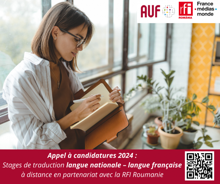 AUF National language – French translation courses in partnership with RFI Romania, 1st call 2024