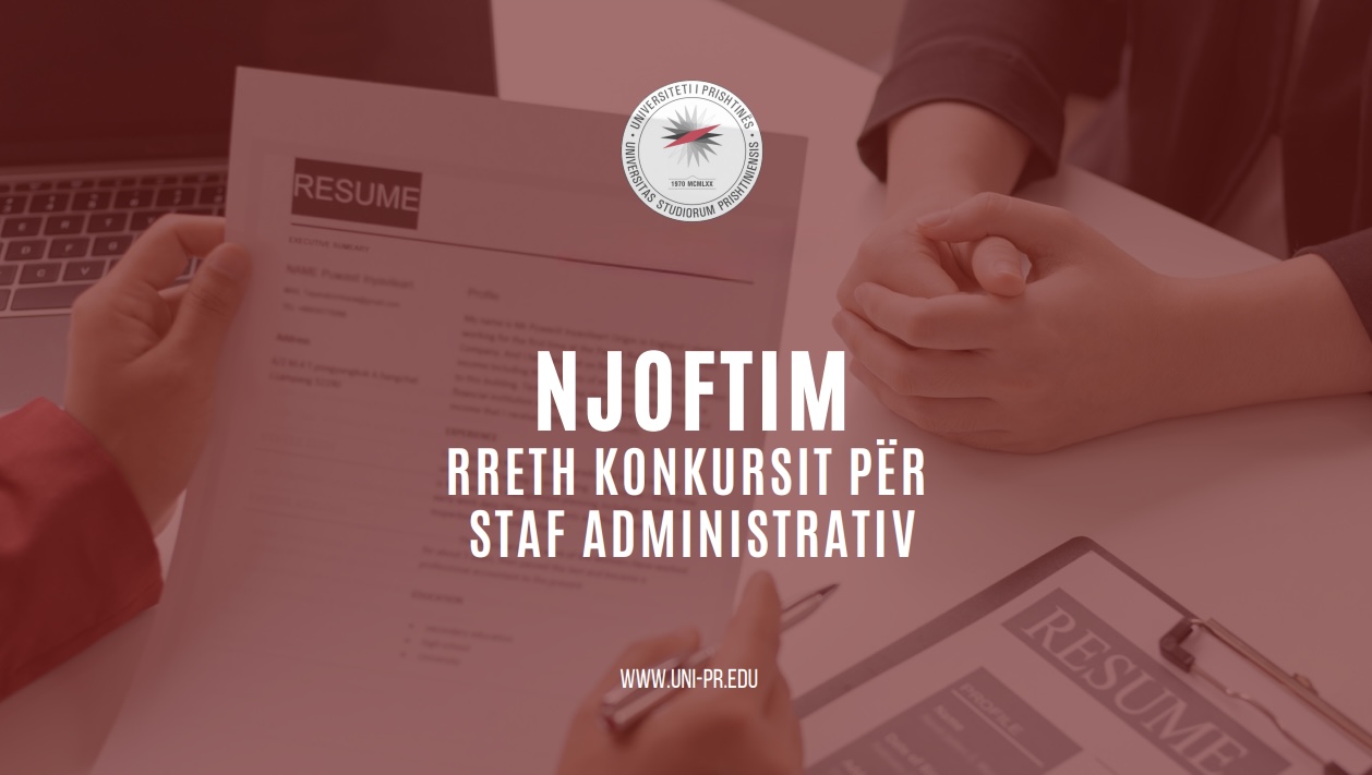 Universiteti i Prishtinës shpall konkurse për 33 pozita në administratë