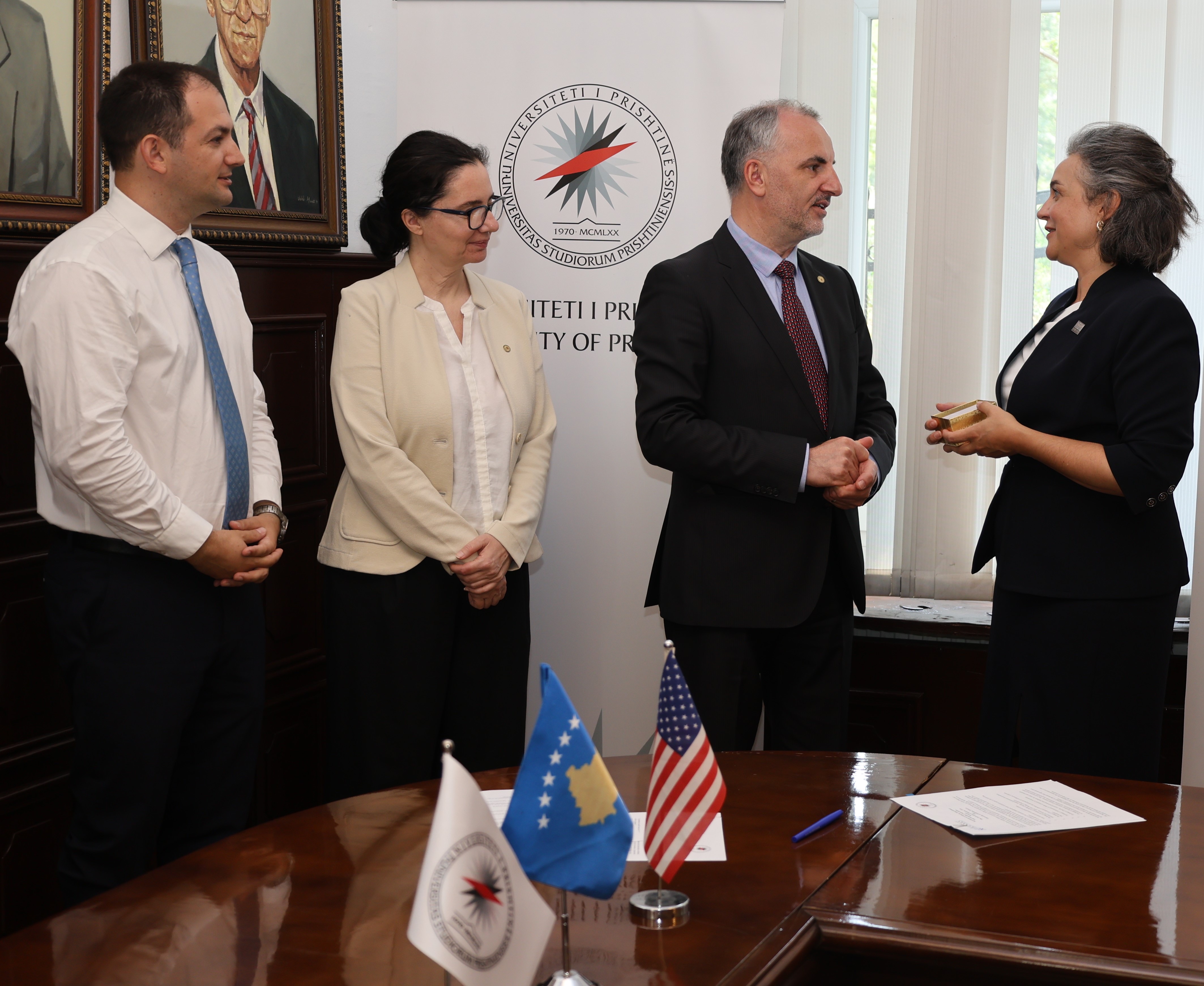 The University of Prishtina signed a cooperation agreement with the Robert J. Dole Institute and the University of Kansas in the USA