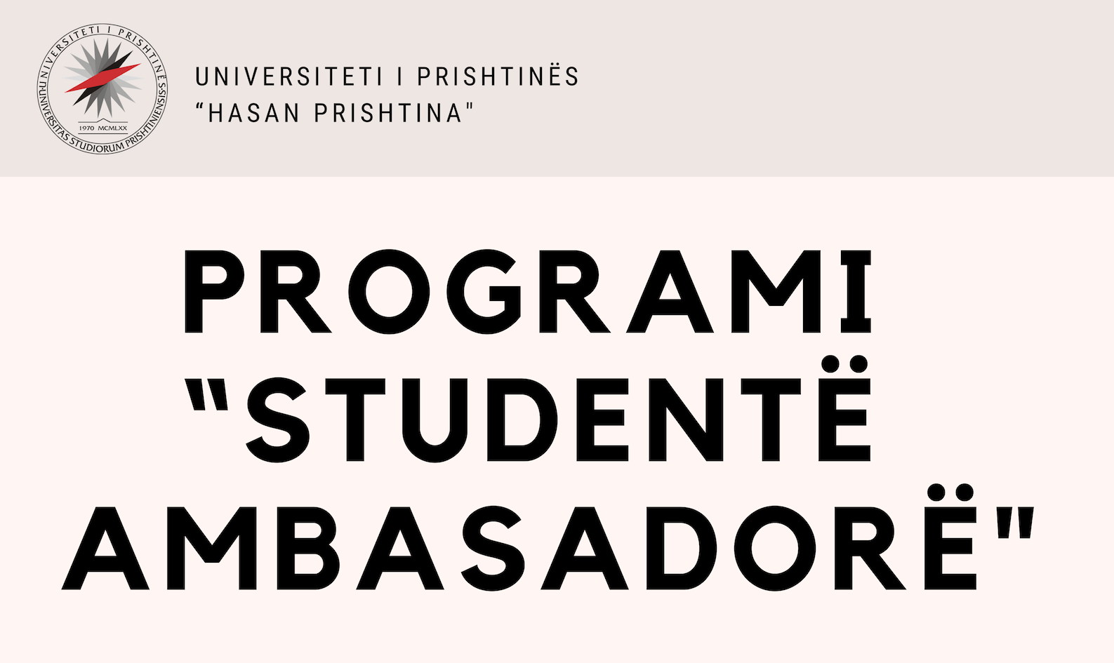 APLIKO në PROGRAMIN “STUDENTË AMBASADORË"