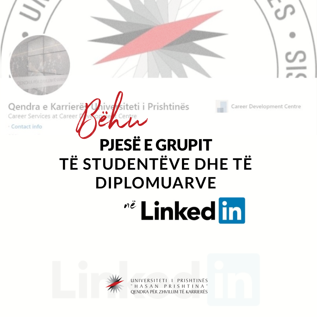 Shkëmbim informatash dhe rrjetëzim përmes grupit të studentëve dhe të diplomuarve në “LinkedIn”