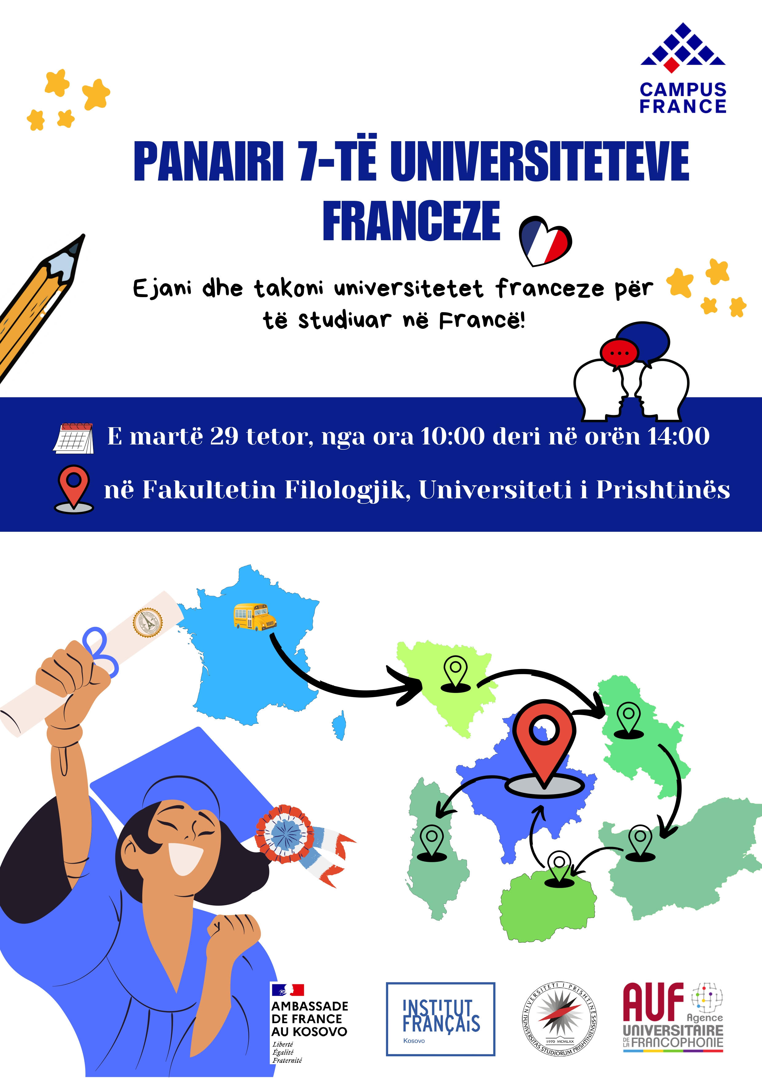 Një takim në Prishtinë mund t’u çojë për studime në Francë