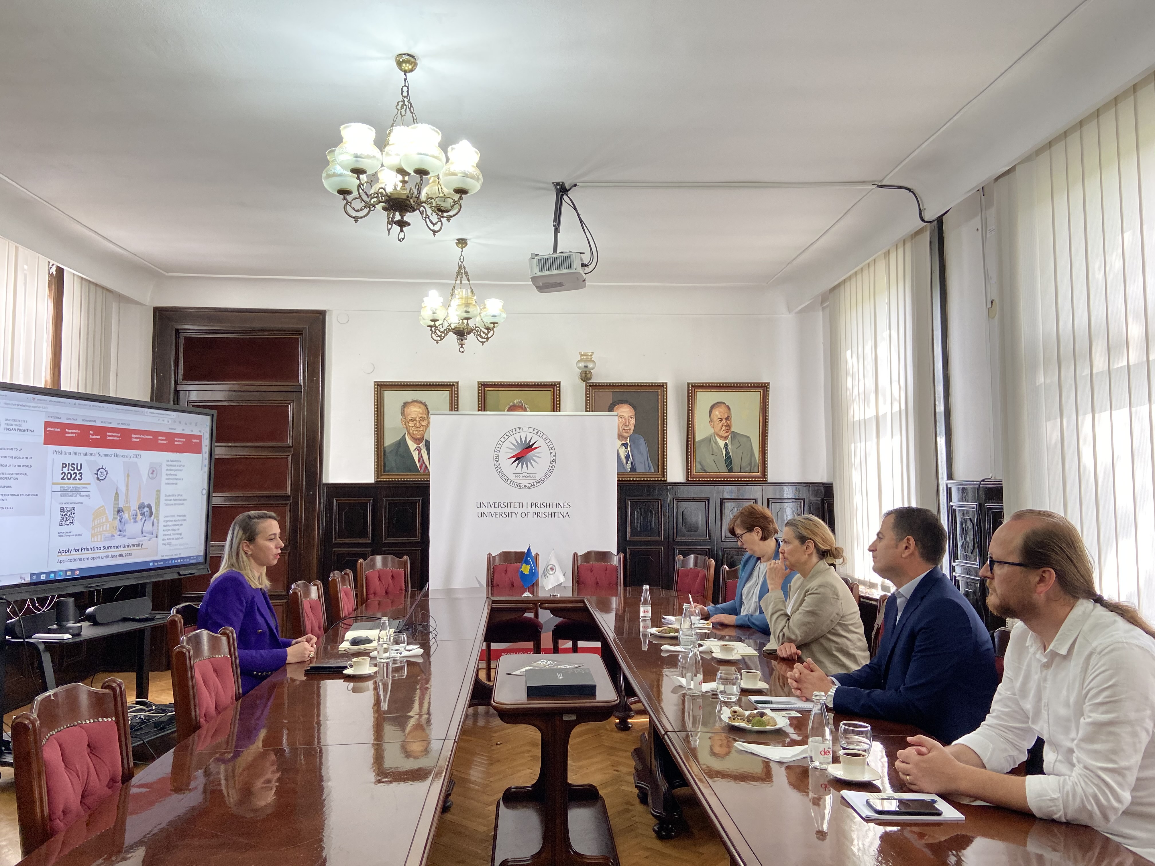 The delegation of the Department for Accreditation and International Relations from Austria was hosted at the University of Prishtina