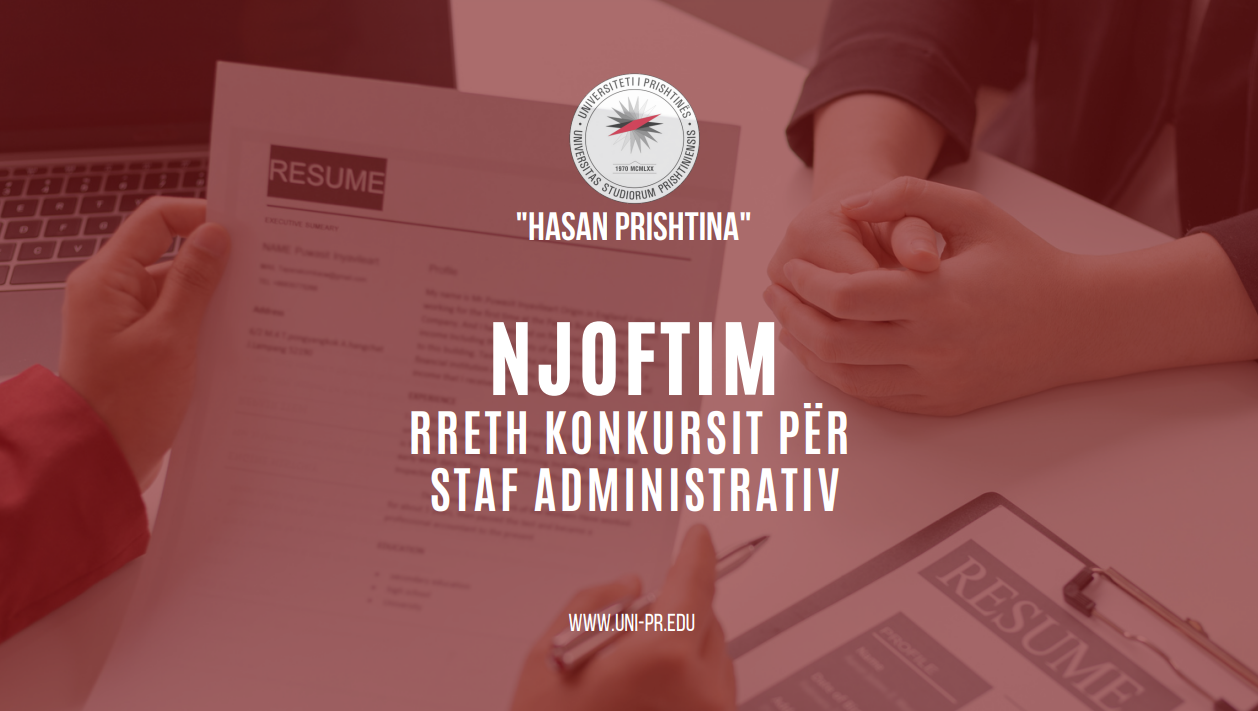 Rezultatet e testit me shkrim për pozitat e shpallura në konkursin për staf administrativ