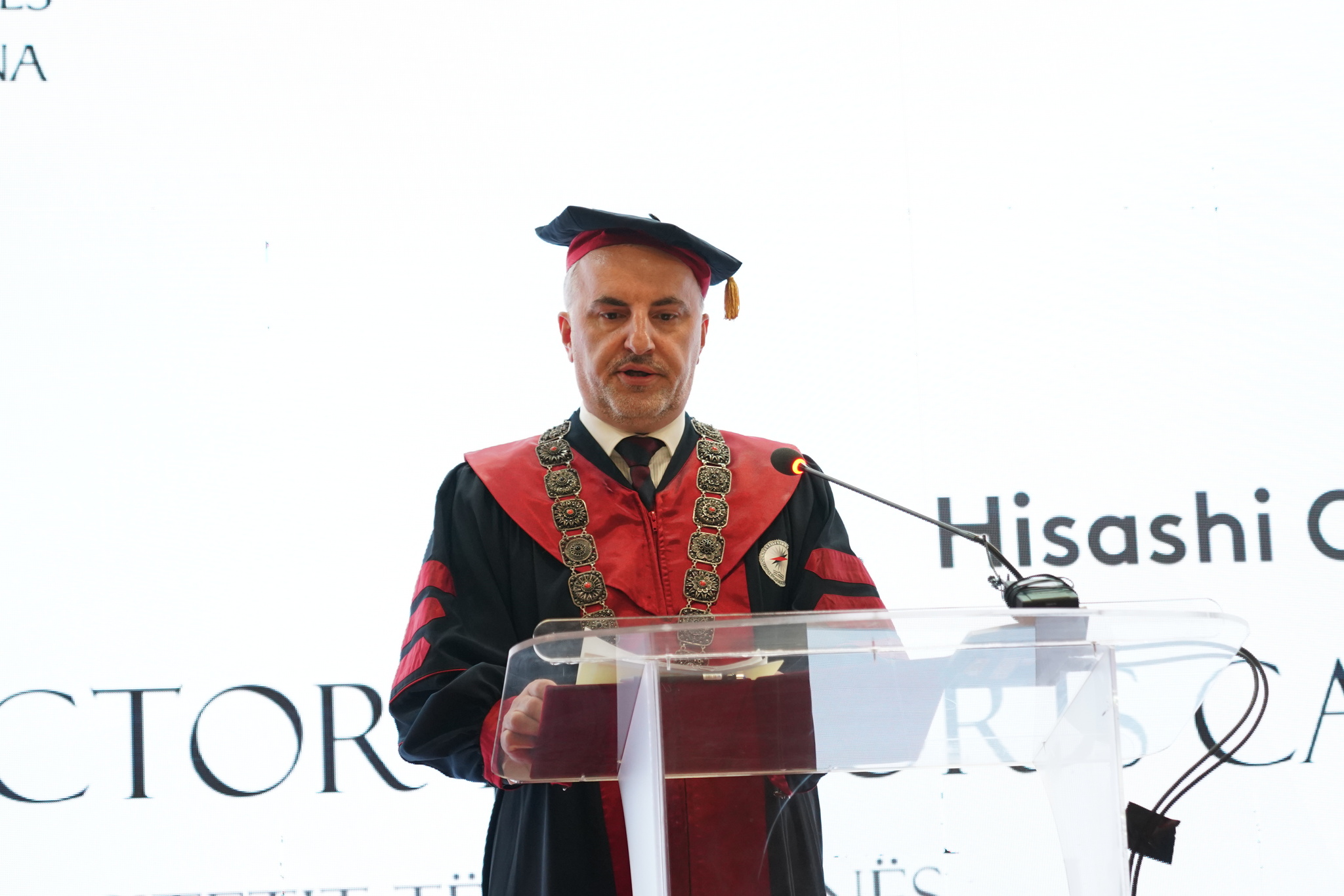 Remarks by the Rector of the University of Prishtina, Professor Arben Hajrullahu, on the occasion of awarding Professor Hisashi Owada the title Doctor Honoris Causa