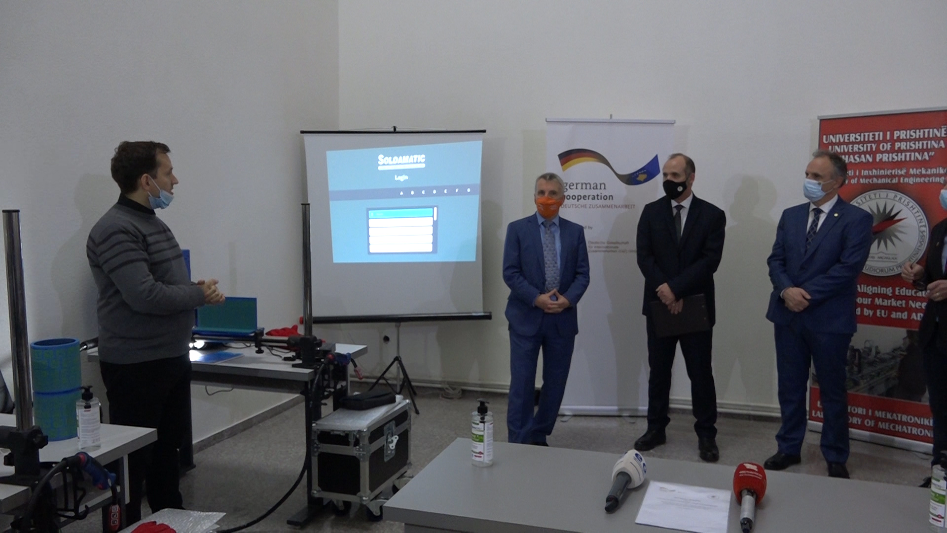UP-ja pranon pajisje teknologjike për saldim si donacion nga GIZ-i