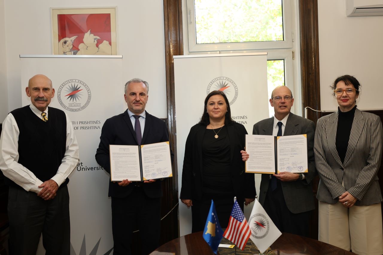 University of Prishtina Signs Cooperation Memorandum with the University of Iowa