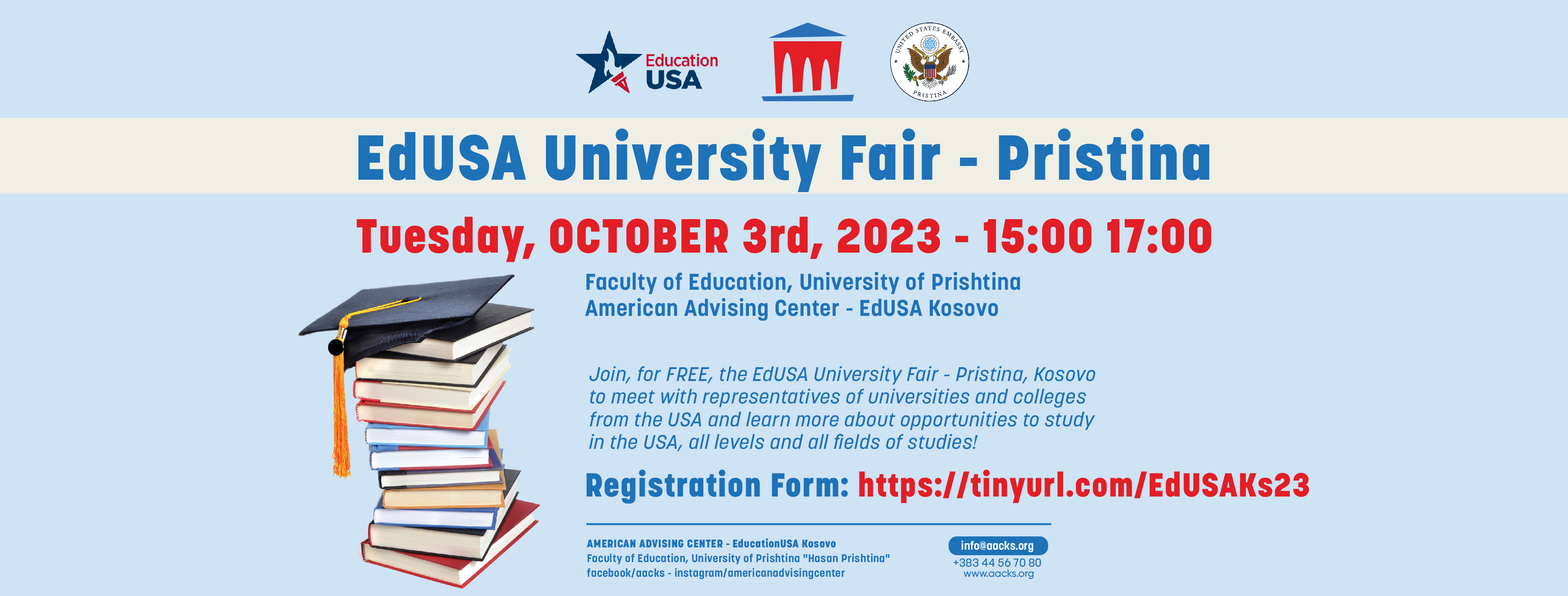 Bashkohuni me ne në EdUSA University Fair- Prishtina