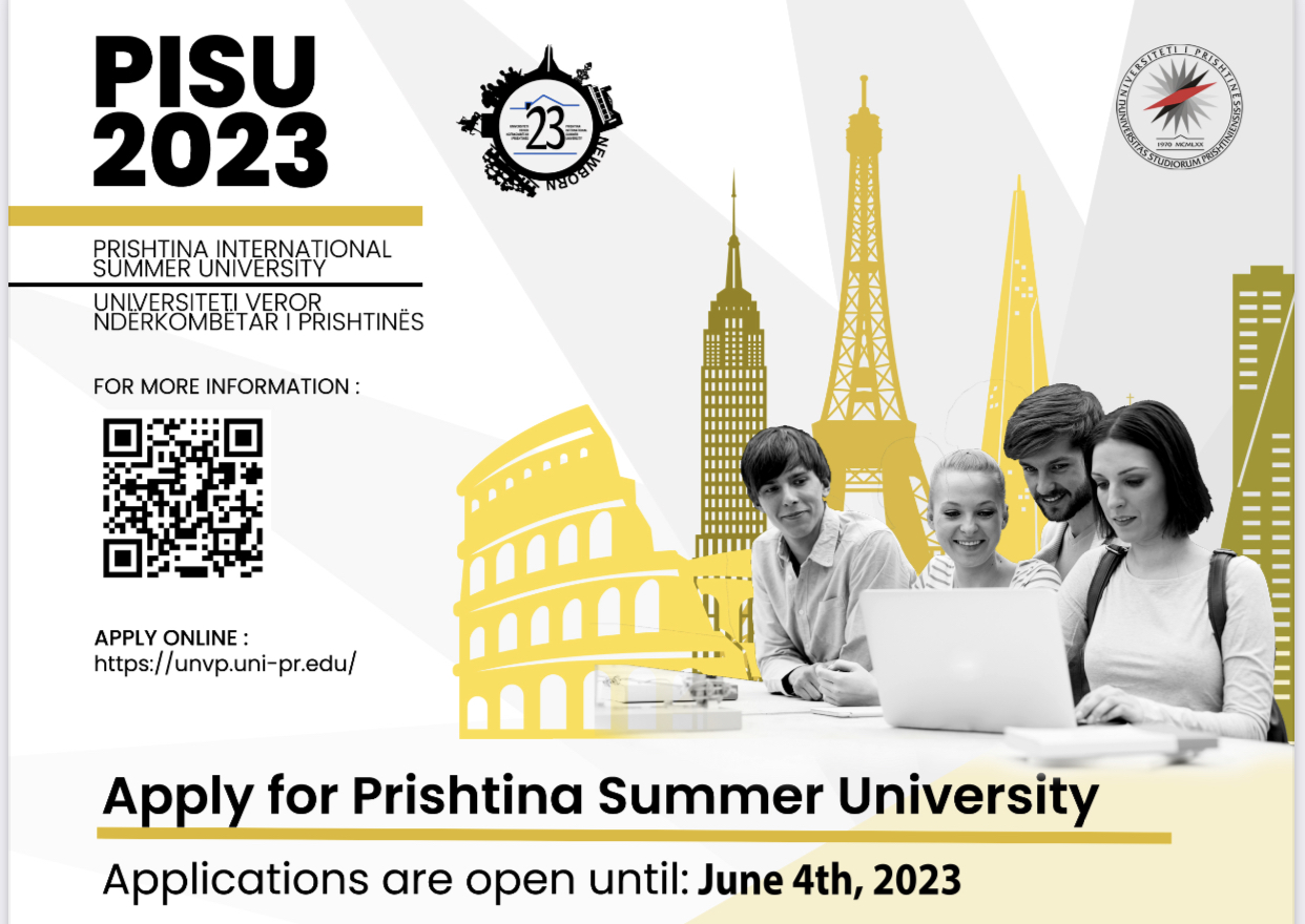 UP extends the deadline for application to the Prishtina International Summer University