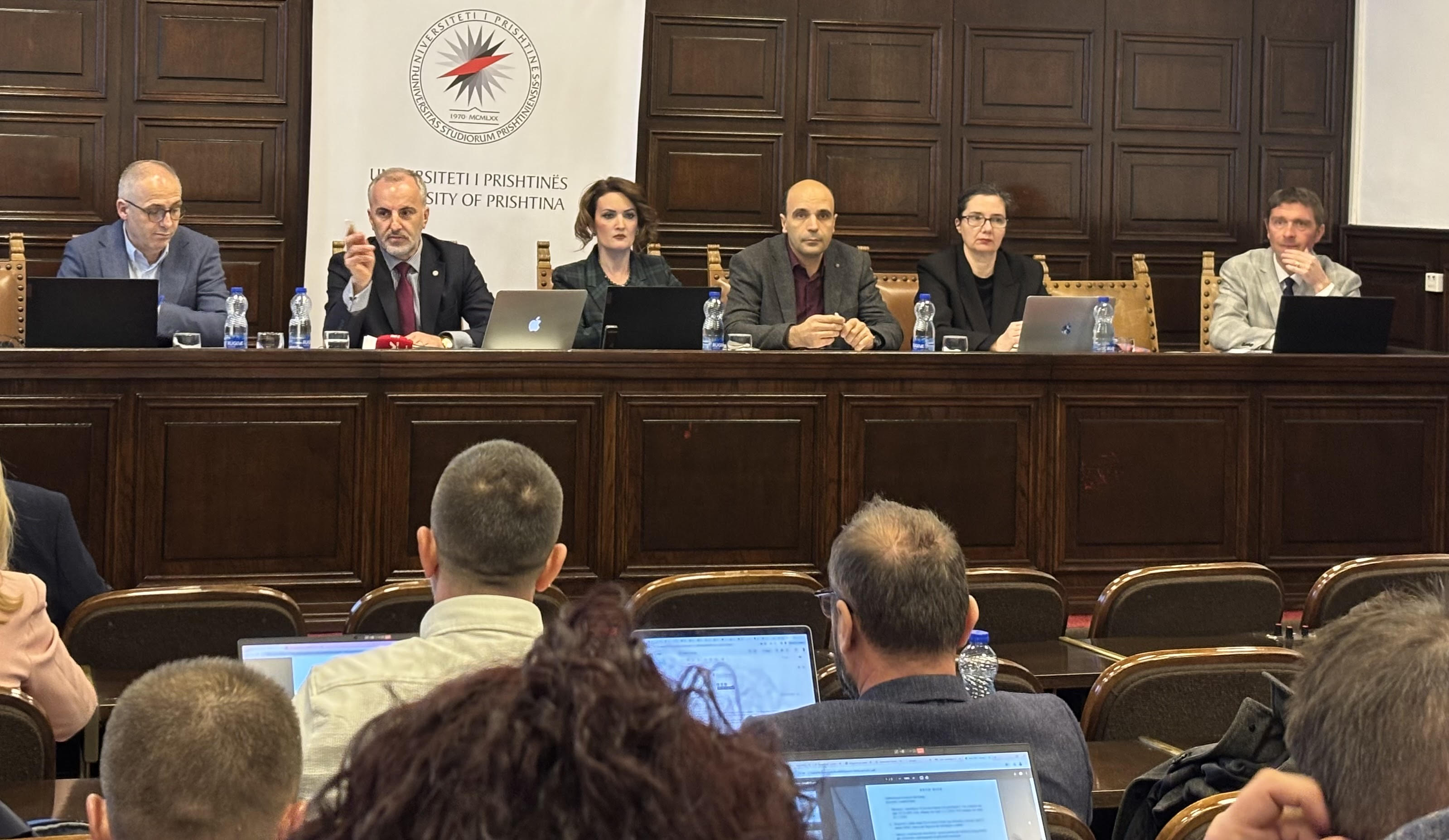 Rector Hajrullahu at the Senate Meeting: Internationally Accepted Tests for Doctoral Students