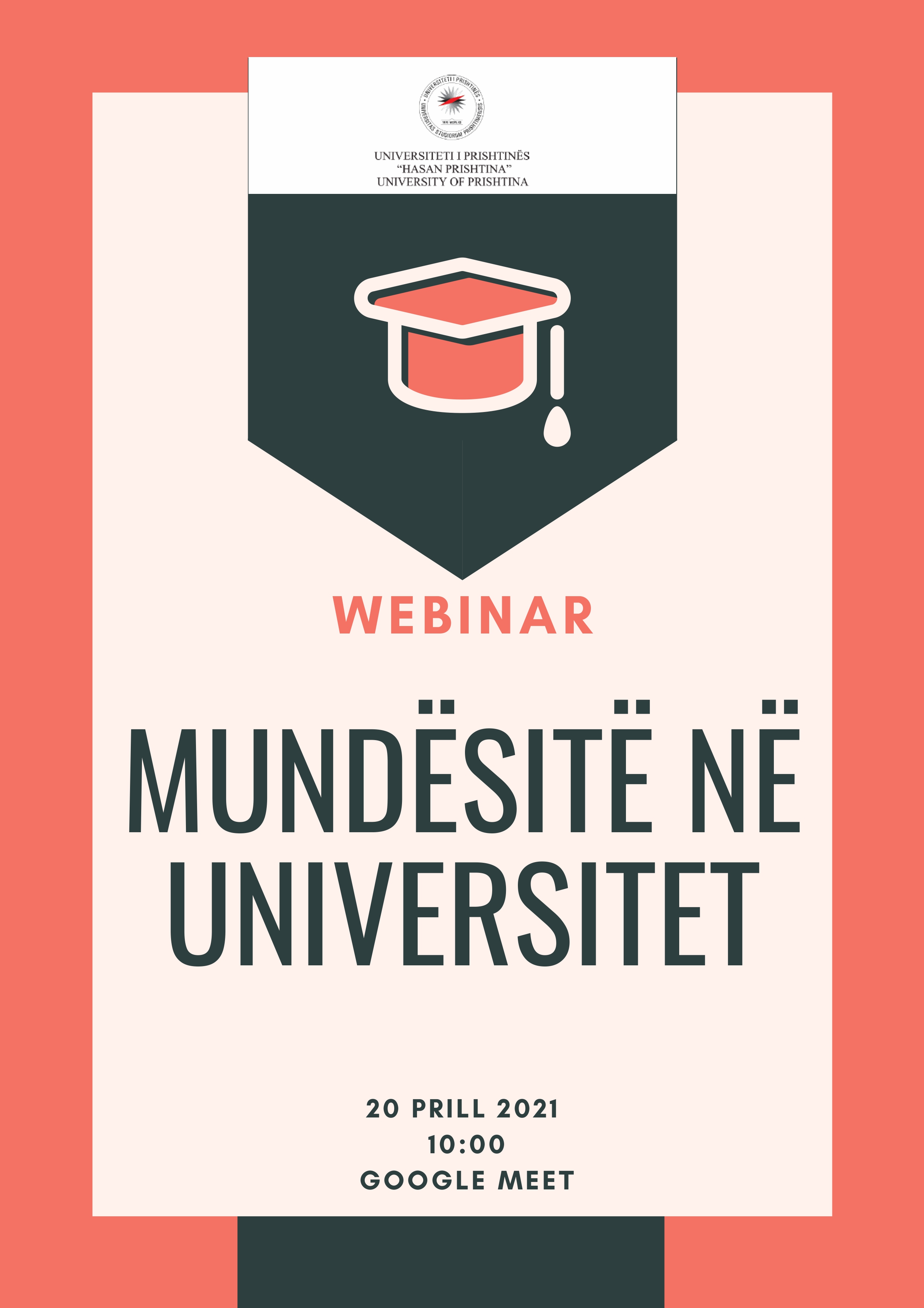 UP-ja organizon webinar për “Mundësitë në universitet” – Prezantim i mundësive ndërkombëtare