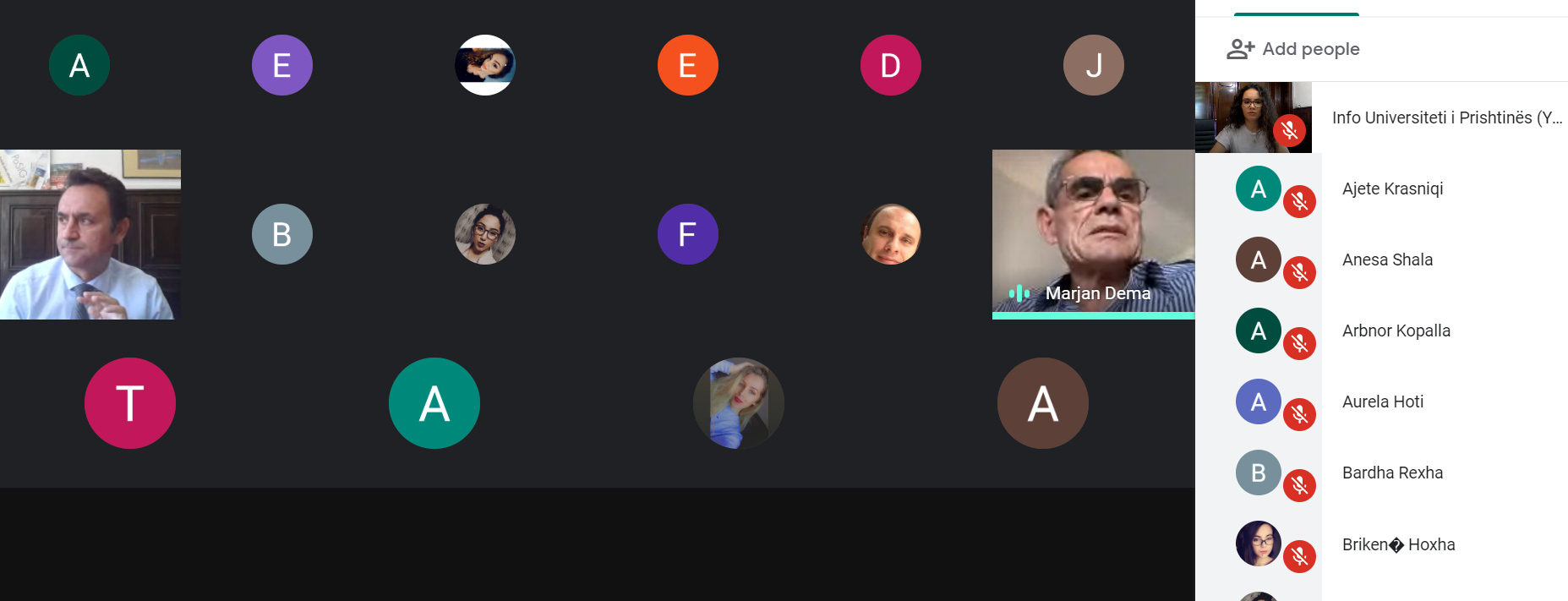 Diskutohet për provimet dhe sfidat e vitit akademik 19/20 në takimin e studentëve me rektorin