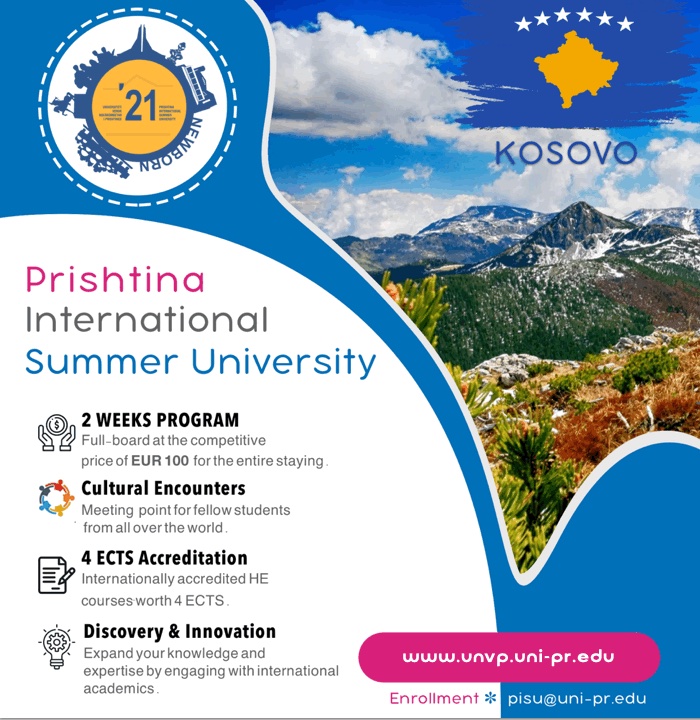 Prishtina International Summer University - OPEN CALL