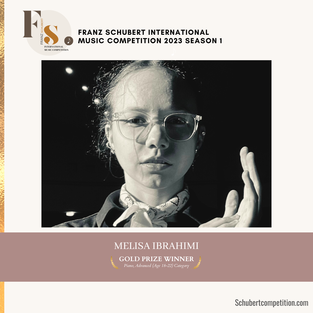 Student Melisa Ibrahimi won the first place at the Franz Schubert International Music Competition 2023