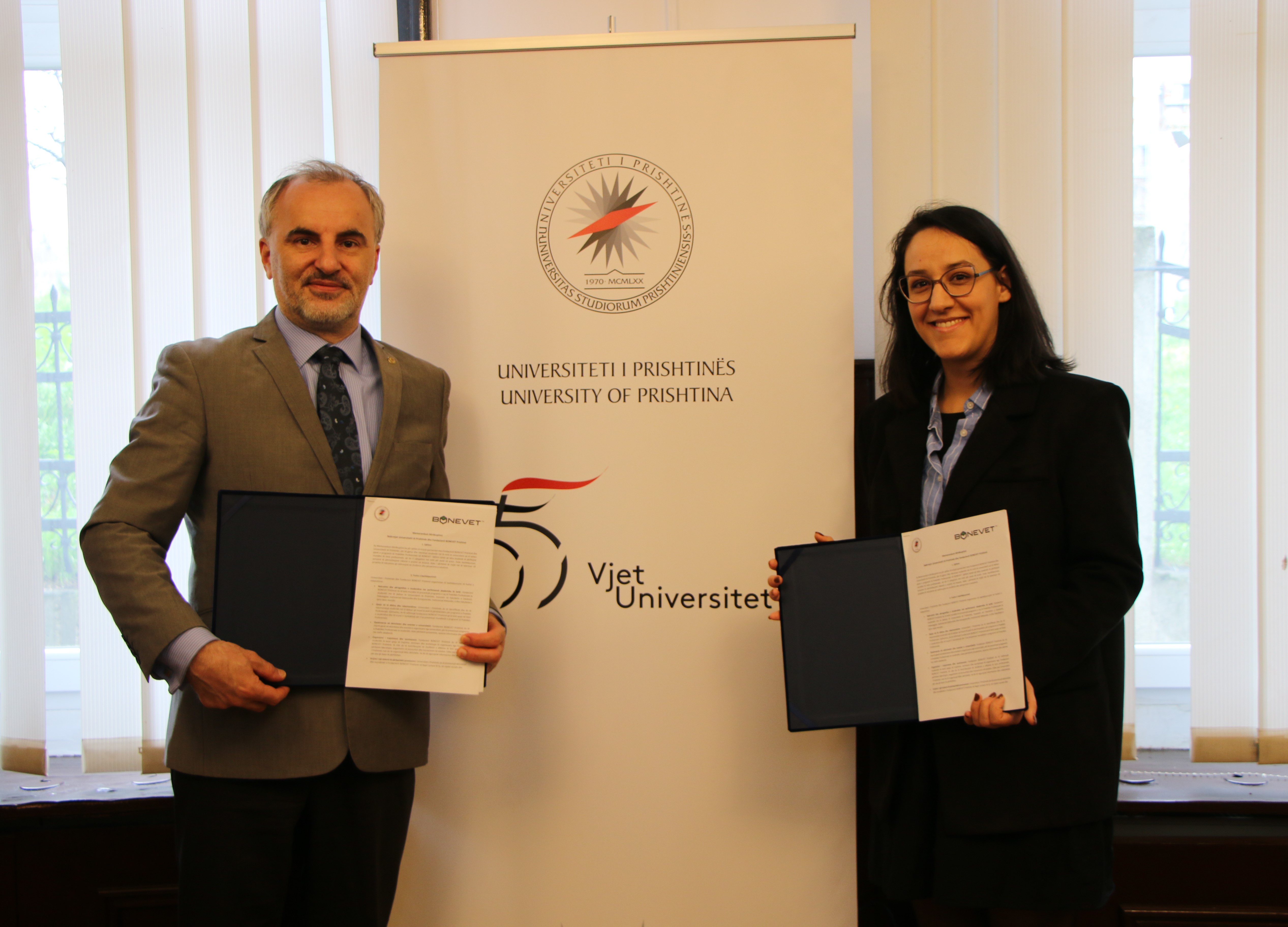 University of Pristina Signs Memorandum of Understanding with the "Bonevet" Foundation