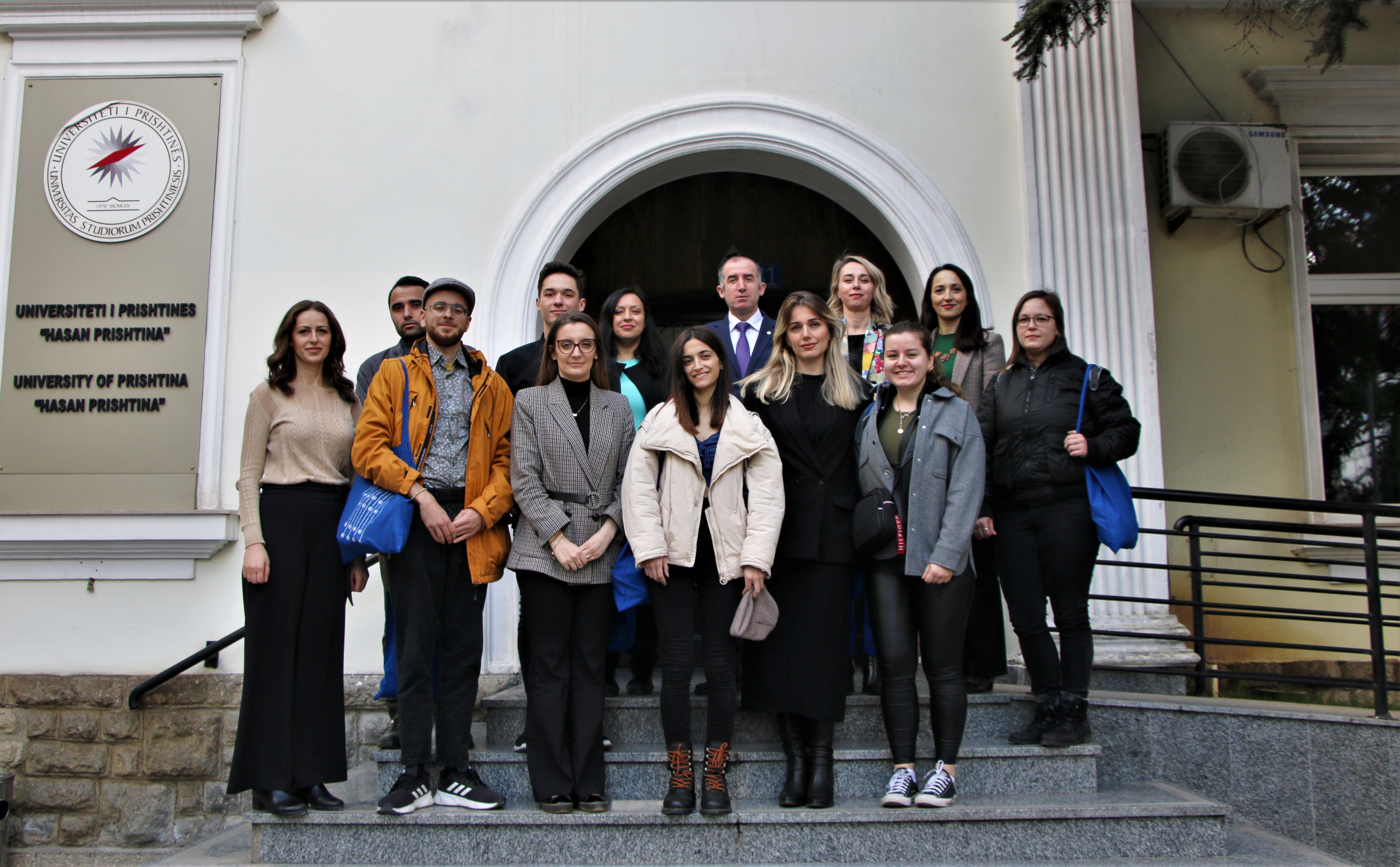 Rektori takon studentët ndërkombëtarë, të cilët po studiojnë në UP përmes programit Erasmus+