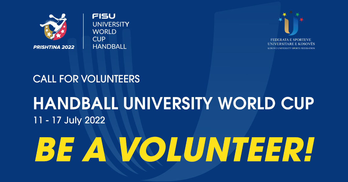 Apliko për vullnetar në Kupën Botërore Universitare në Hendboll 2022