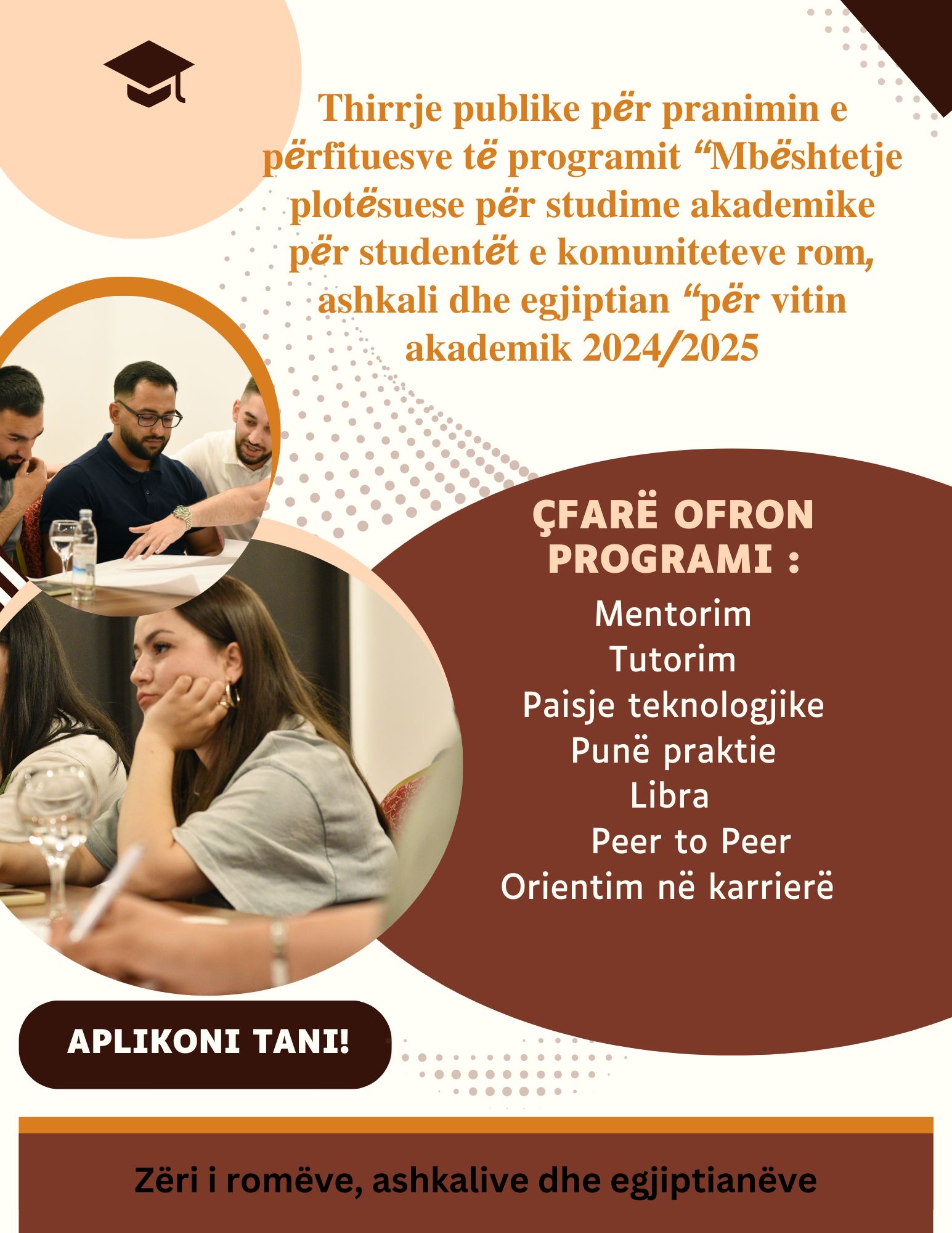 Dritare e mundësive për mbështetje akademike të romëve, egjiptianëve e ashkalinjve