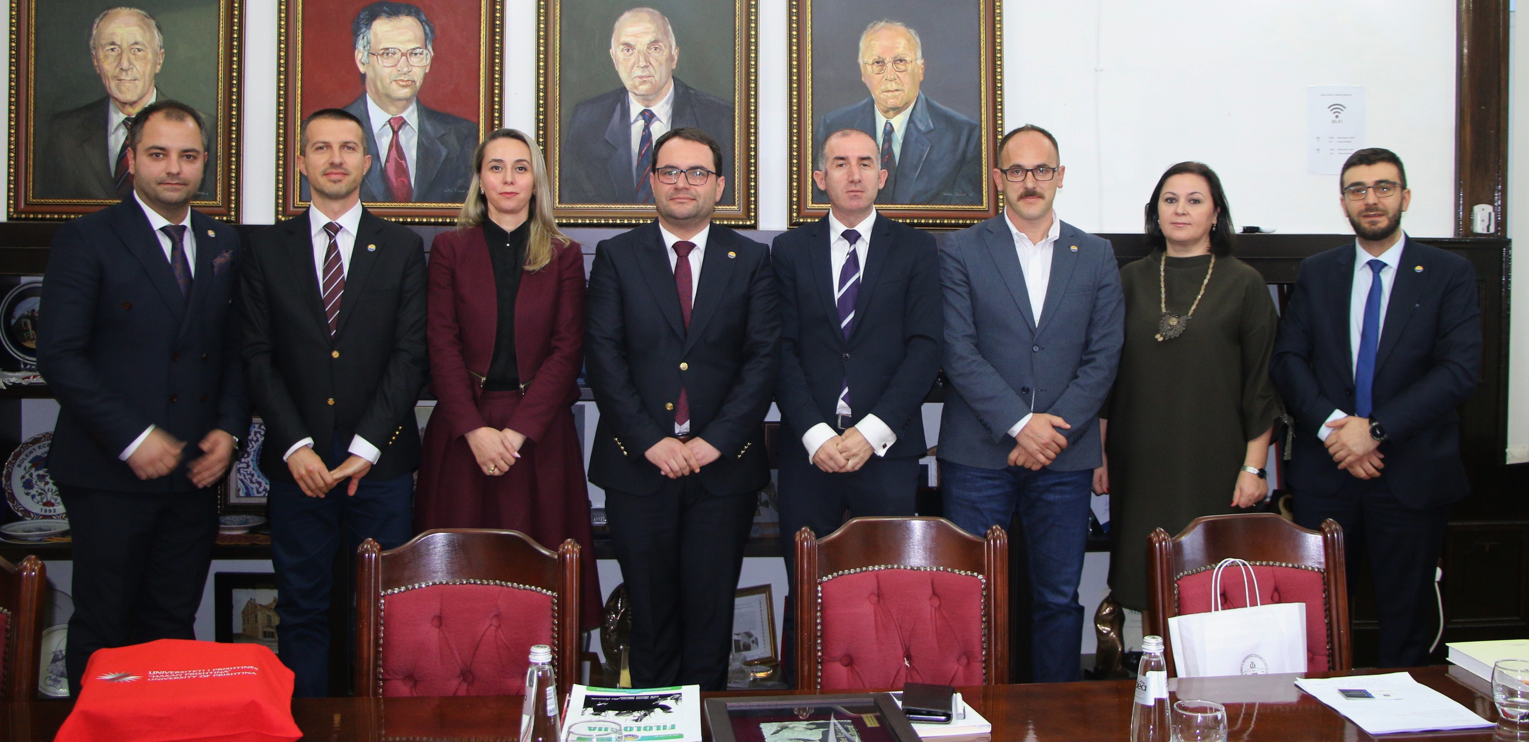 UP Rector, Prof. Dr. Qerimi and the Rector of the University of Tetovo, Prof. Dr. Ahmeti, discuss inter-university cooperation