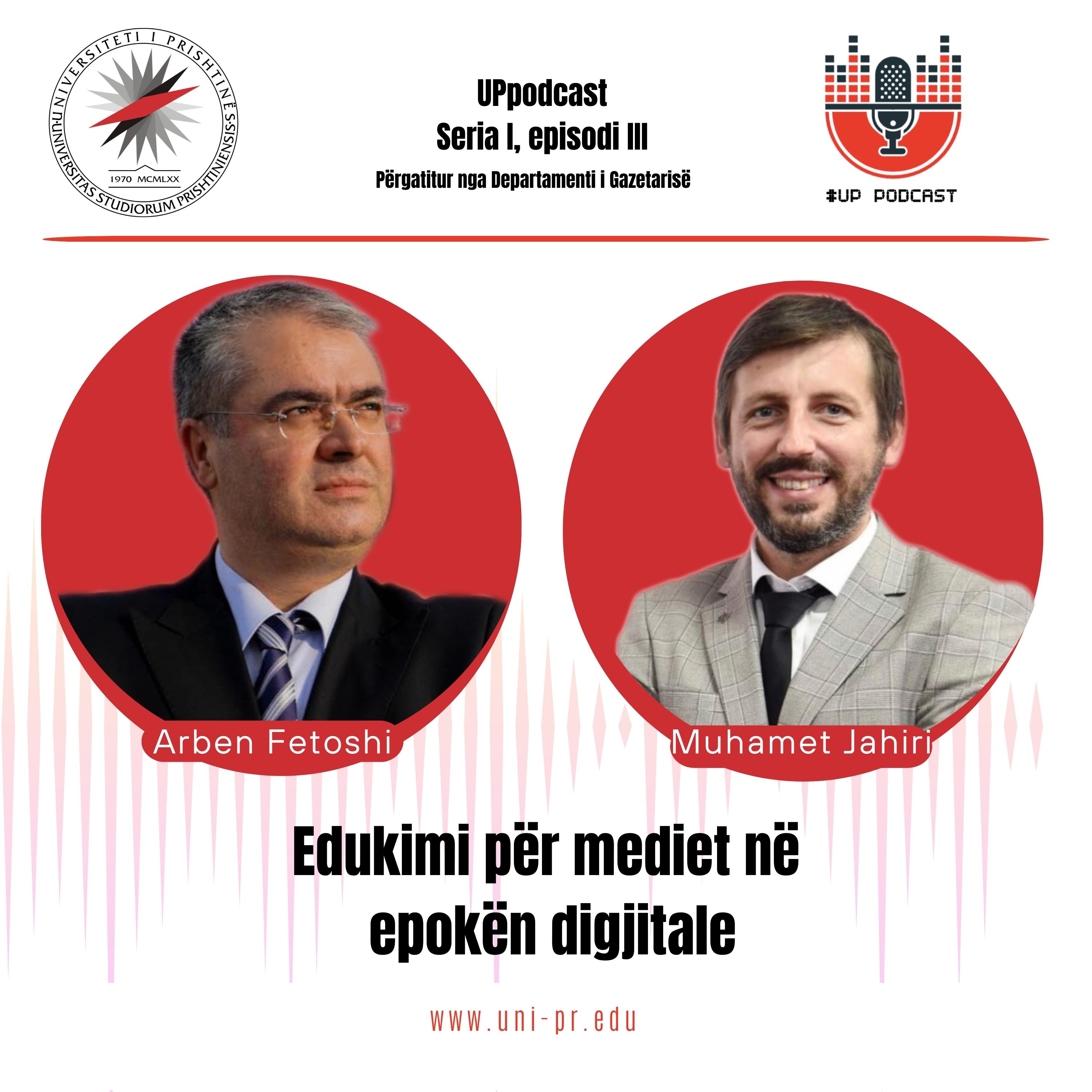 Edukimi për media në epokën digjitale – Diskutojnë: Muhamet Jahiri dhe Arben Fetoshi, profesorë në Departamentin e Gazetarisë