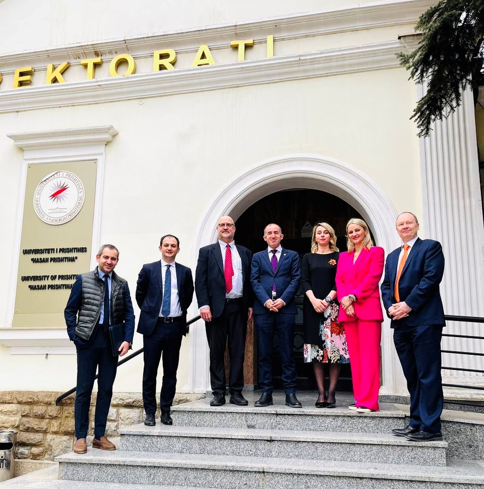 Rector Qerimi and Vice-Rector Basha welcomed the representatives of the American Council from Washington, USA