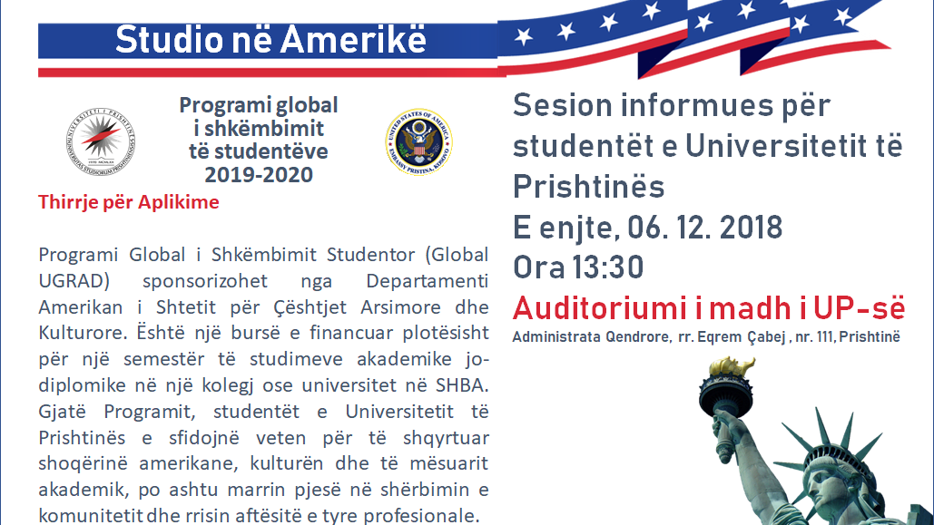 Mundësi studimi në SHBA