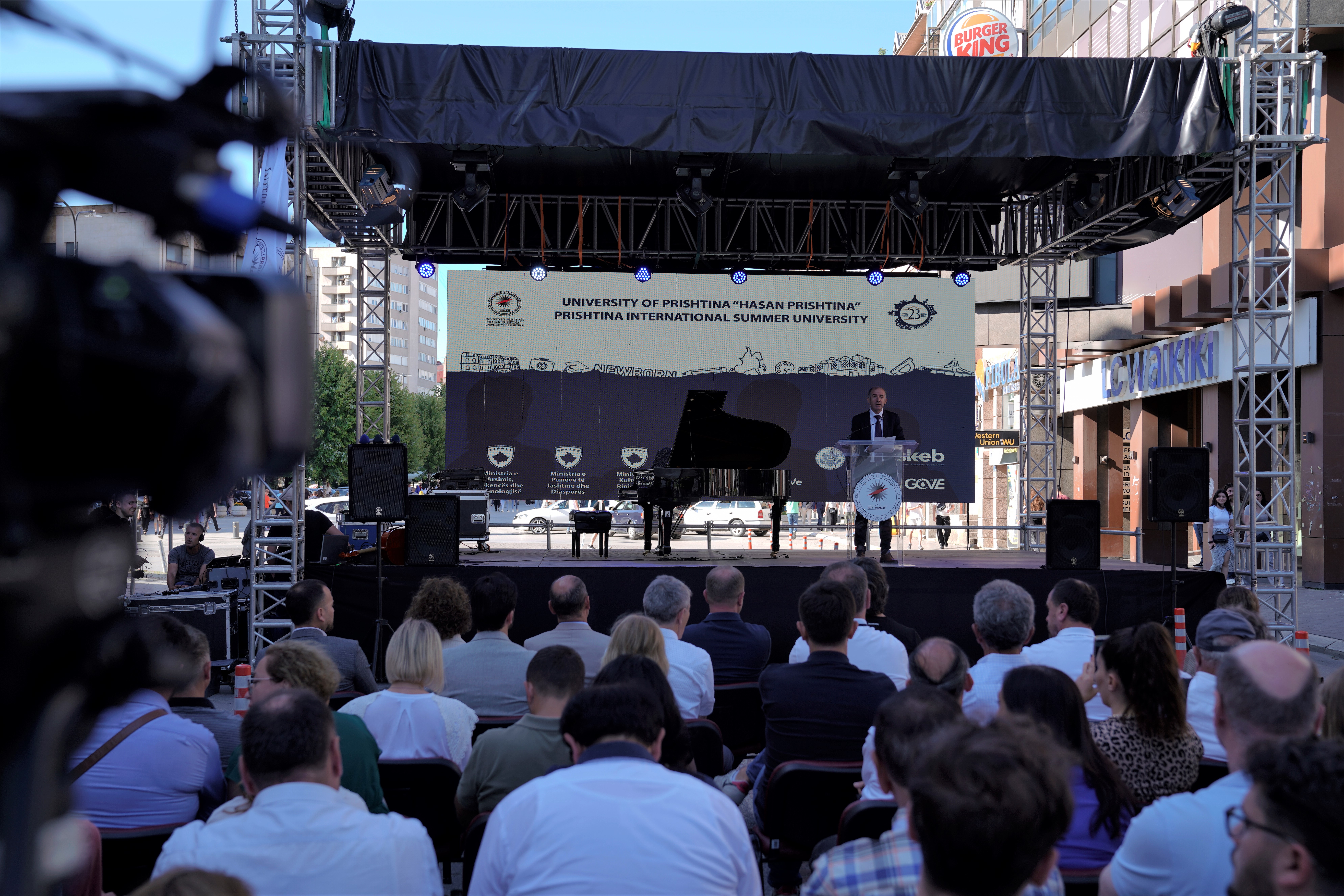 The International Summer University of Prishtina staged a grand opening ceremony