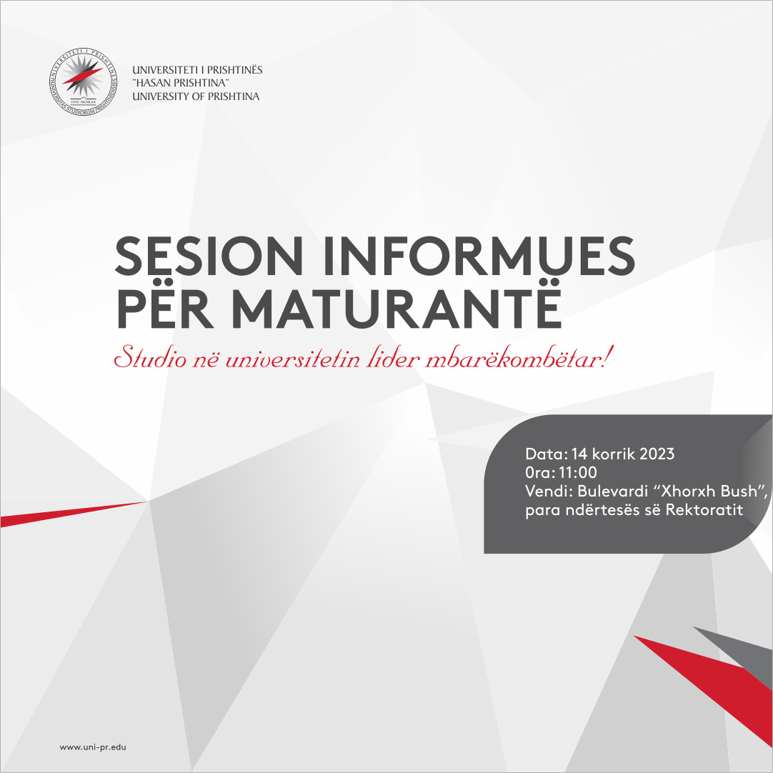 Sesion informues për maturantë - Studio në Universitetin Lider Mbarëkombëtar!