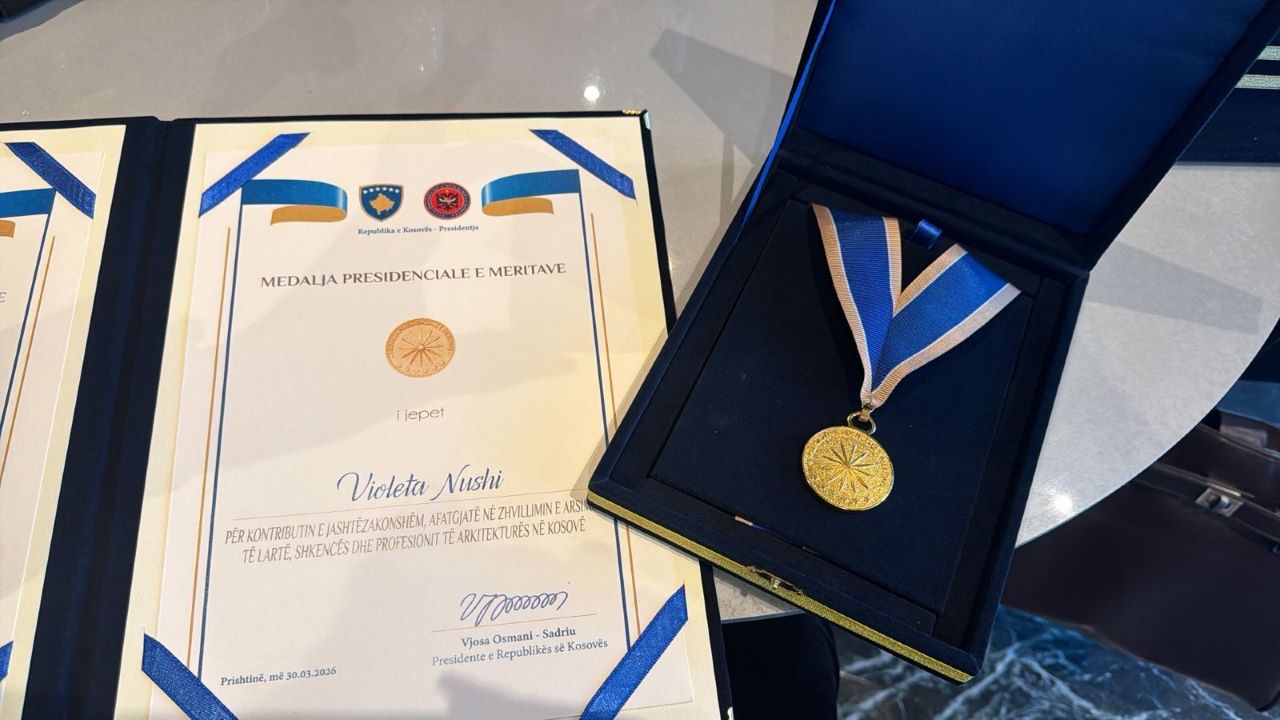 Dean Violeta Nushi Awarded the Presidential Medal of Merit