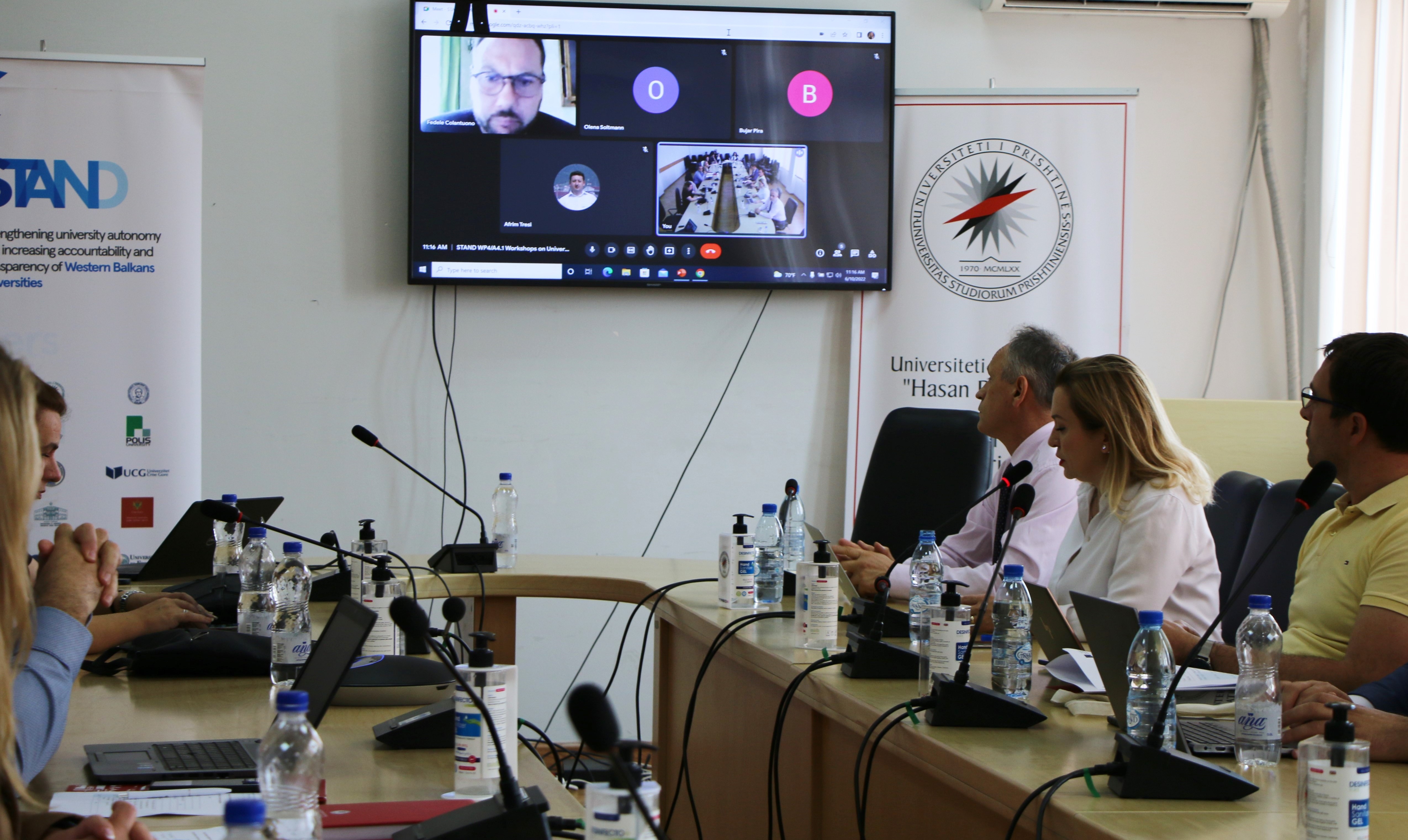 Diskutohen rregullativat e autonomisë universitare në kuadër të punëtorisë hibride të projektit STAND