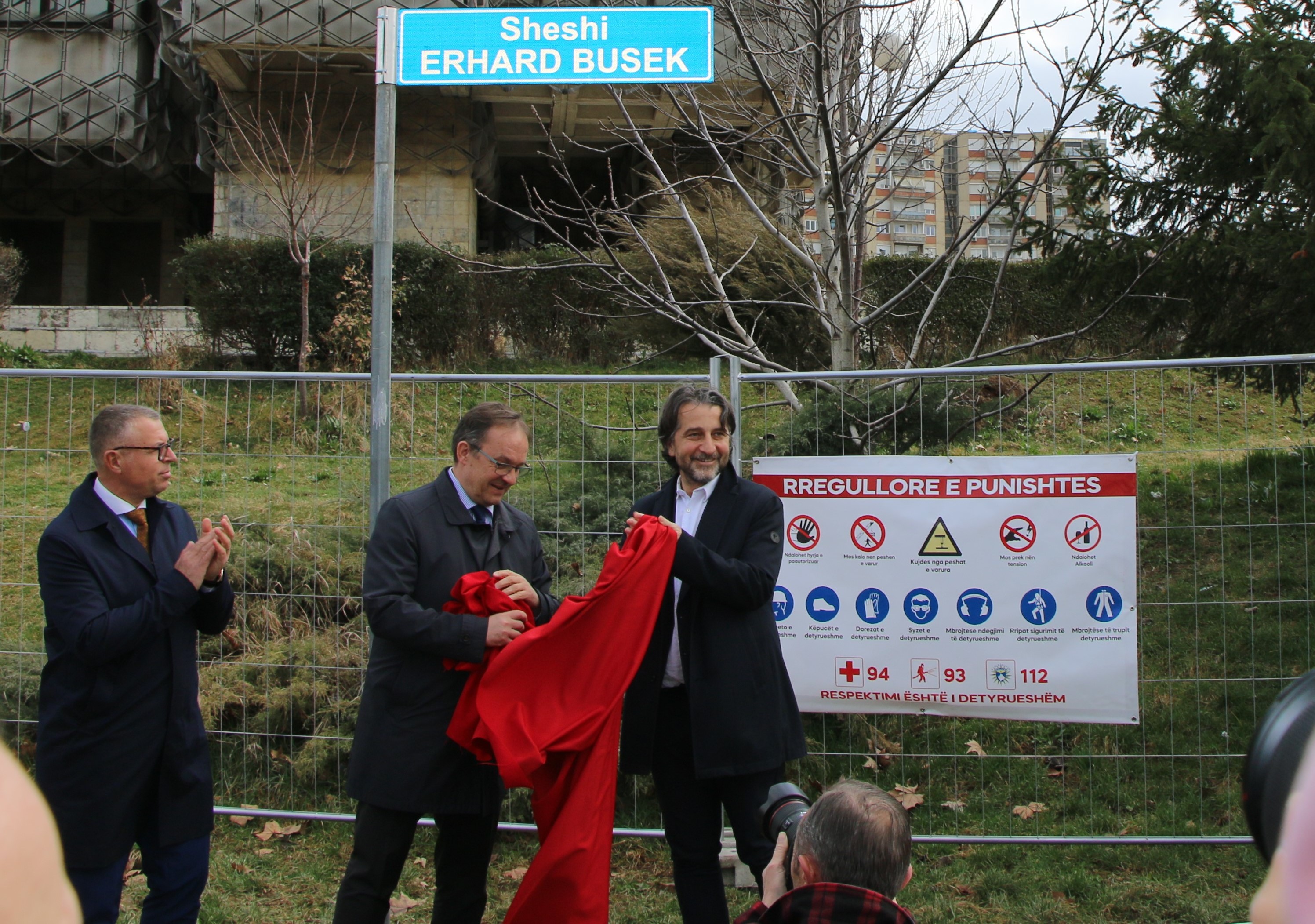 Gratitude to Austria: The "Erhard Busek" Square Takes Its Place by the National Library