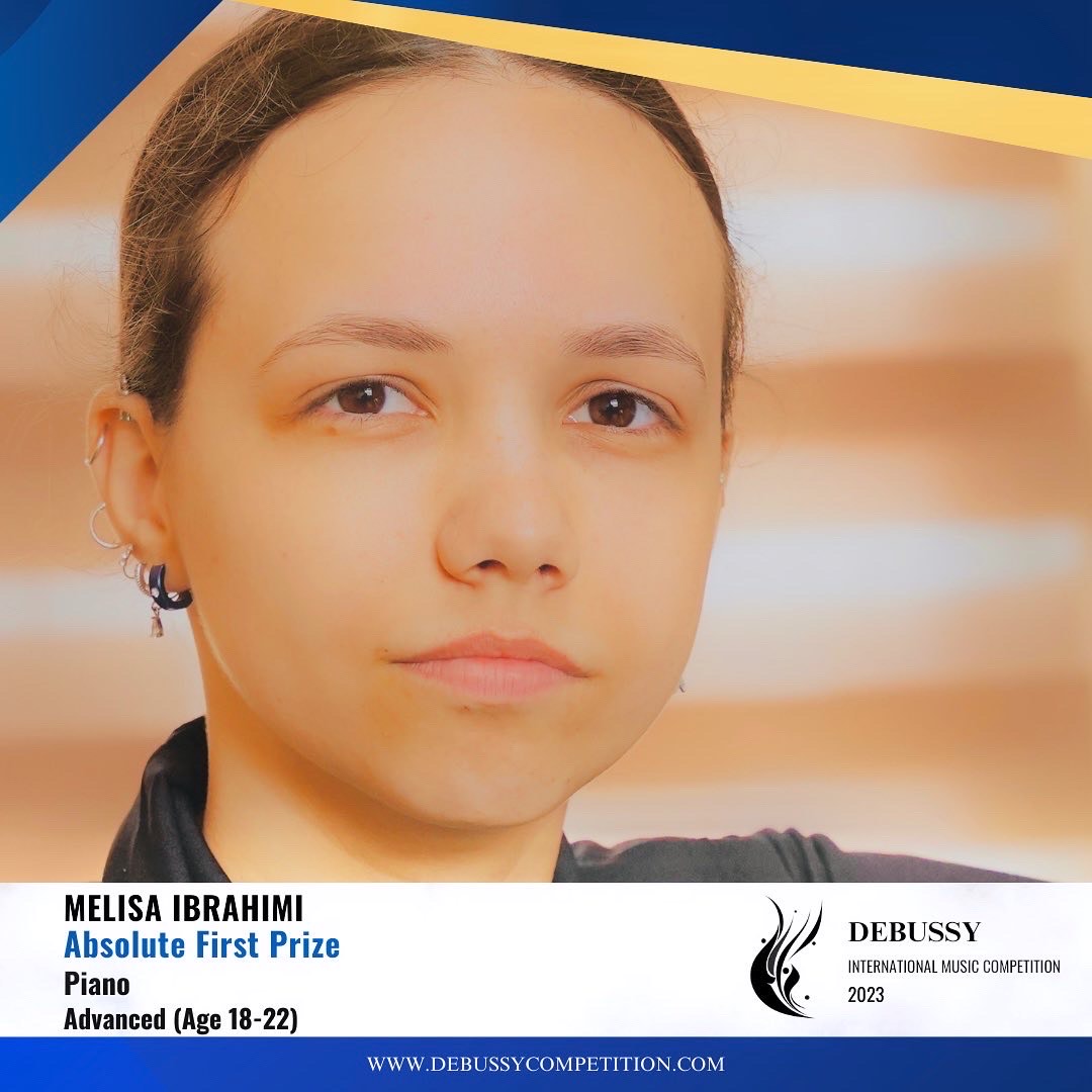 Studentja e Fakultetit të Arteve shpallet fituese e disa çmimeve në garën ndërkombëtare të mbështetur nën patronazhin e Presidencës së Italisë “International Dinu Lipatti Music Competition” në Taranto, Itali