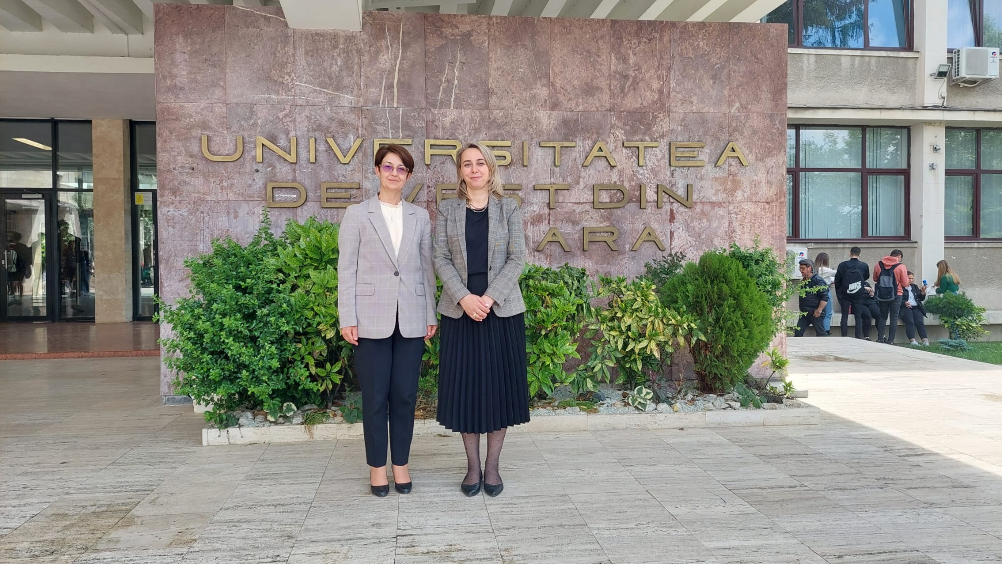 The visit of the vice-rector for internationalization and academic exchange, prof. dr. Arta Basha Jakupi, at Western University of Timisoara and King Michael I University of Sciences, Timisoara, Romania