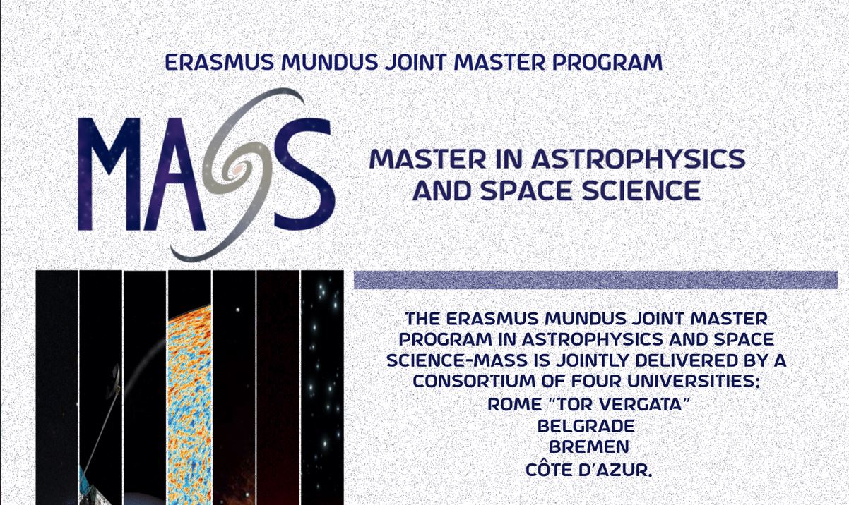 Call for Applications: Erasmus Mundus Joint Master in Astrophysics and Space Science (MASS)
