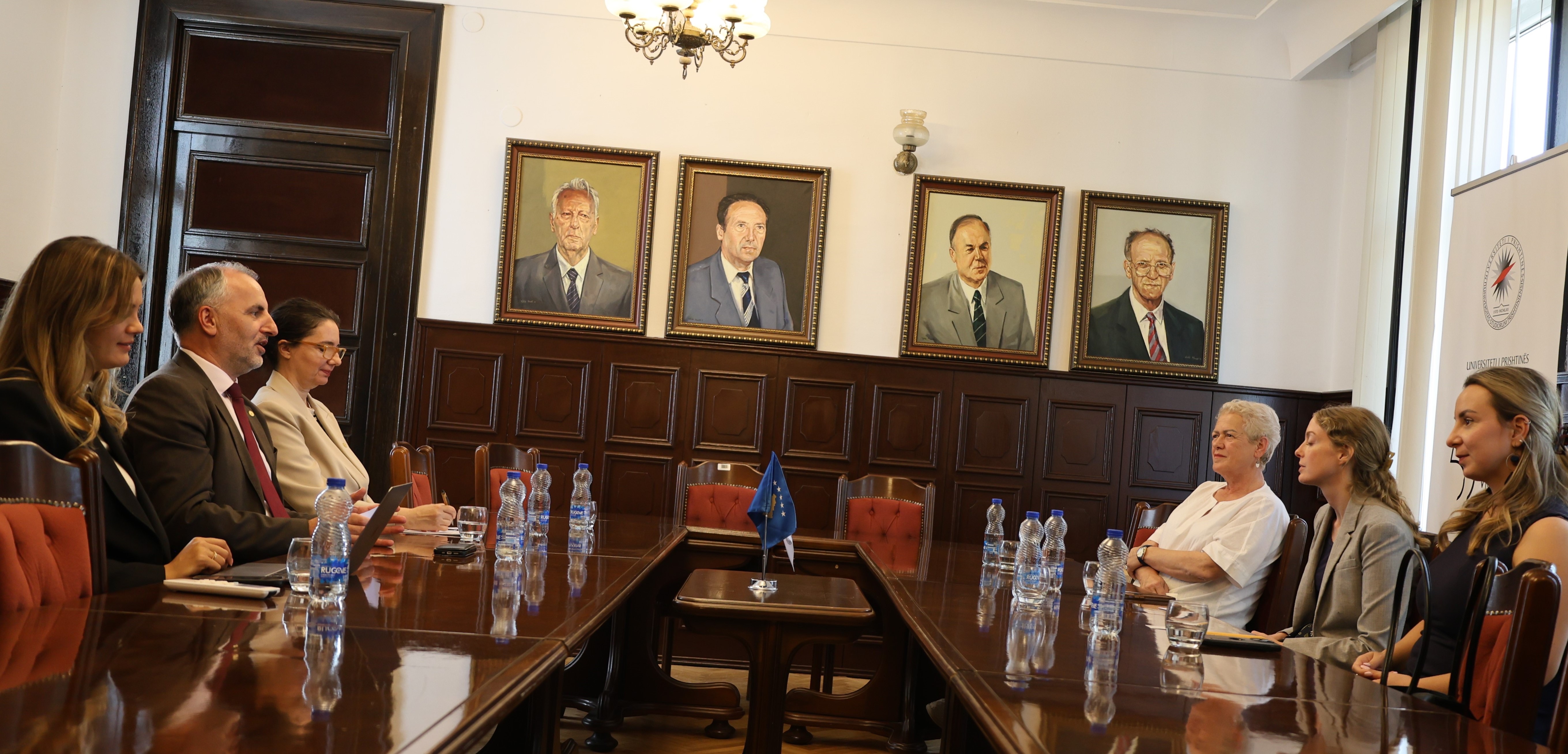 Rector Hajrullahu Welcomes the Deputy Public Affairs Officer of the U.S. Embassy